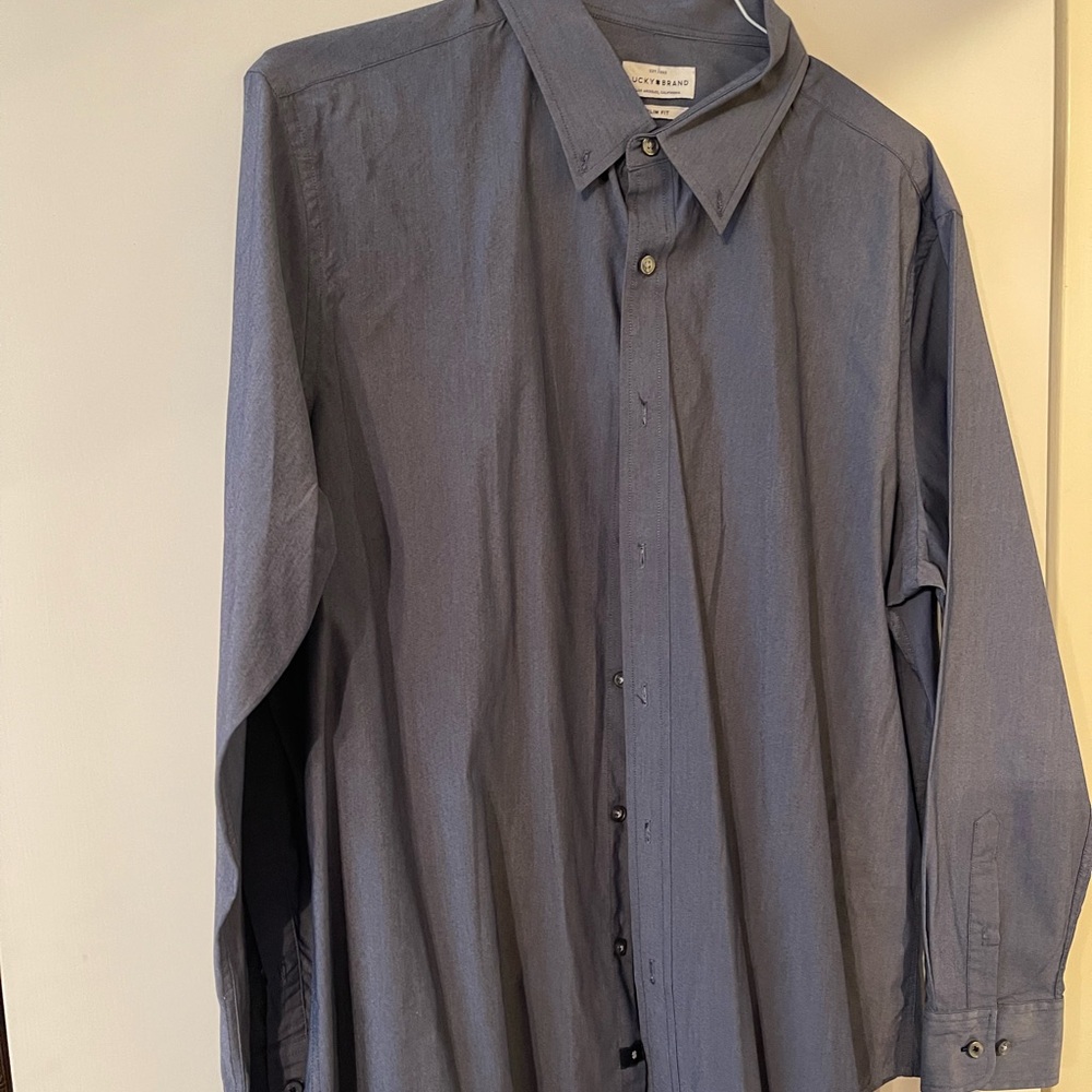 Men's Blue Dress Shirt
